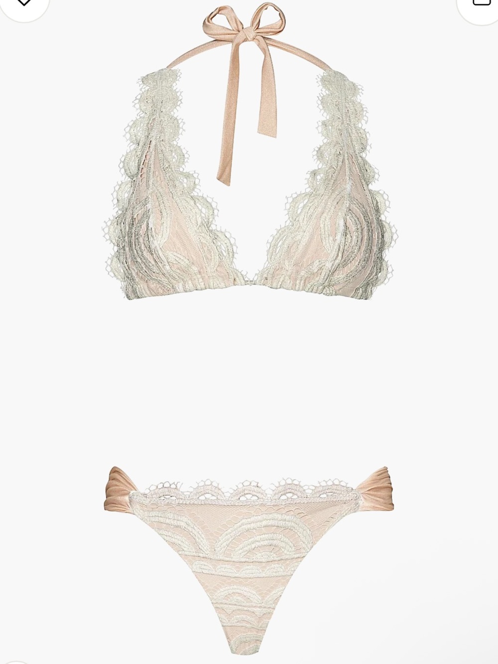 PQ Swim Lace Halter Top & High Waist Bottoms